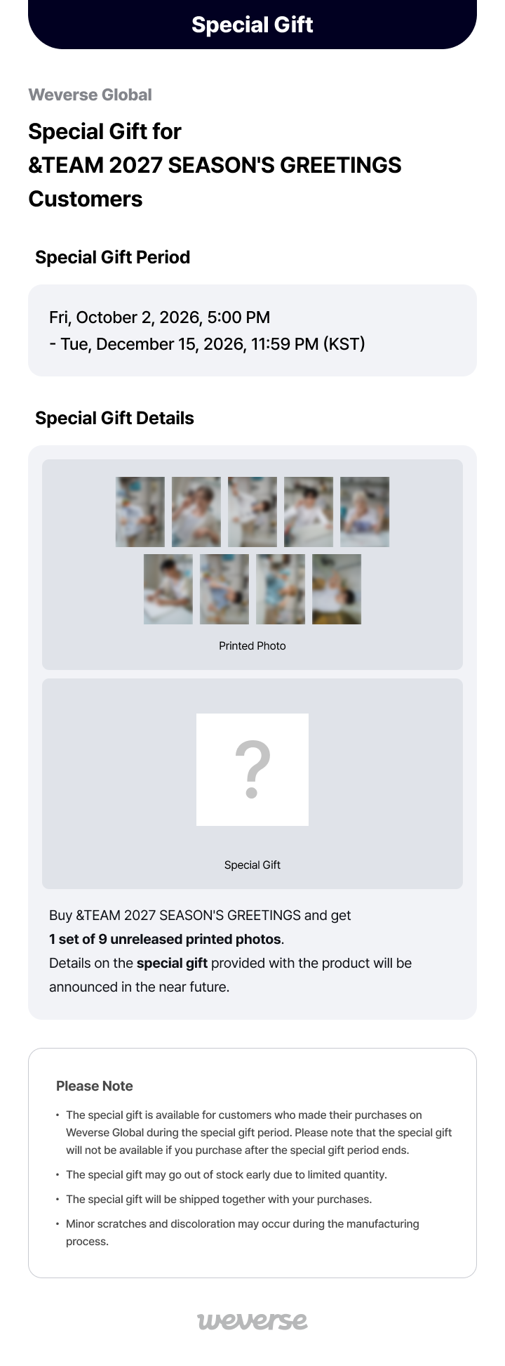 ＆TEAM 2027 SEASON'S GREETINGS 'Who Ate the Cake?' 0 detail