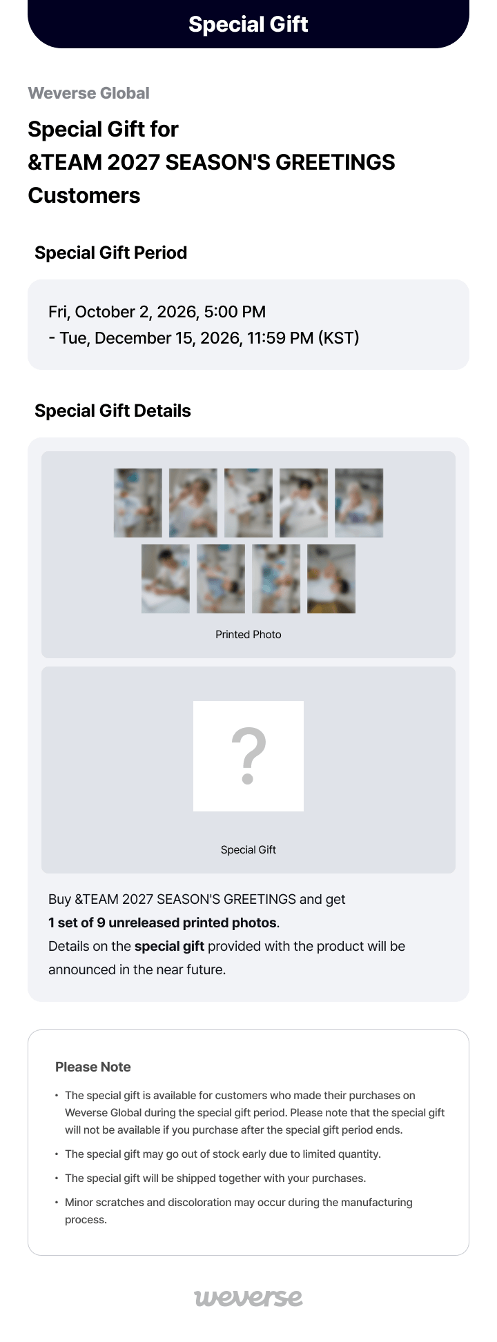 ＆TEAM 2027 SEASON'S GREETINGS 'Who Ate the Cake?' 0 detail