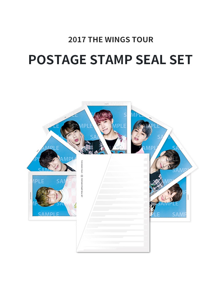 Postage Stamp Seal Set 1 detail