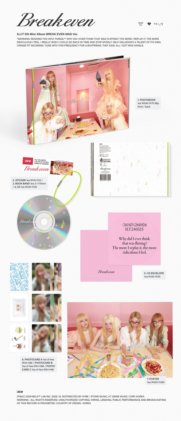 5th Mini Album ‘BREAK EVEN’ (Random) 2 detail