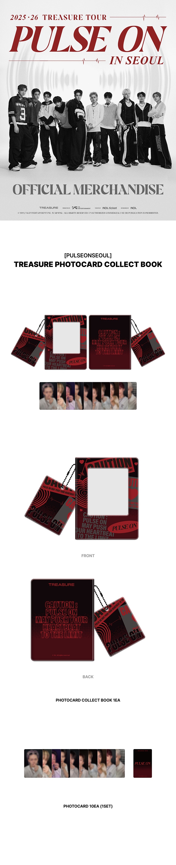 [PULSEONSEOUL] TREASURE PHOTOCARD COLLECT BOOK 0 detail