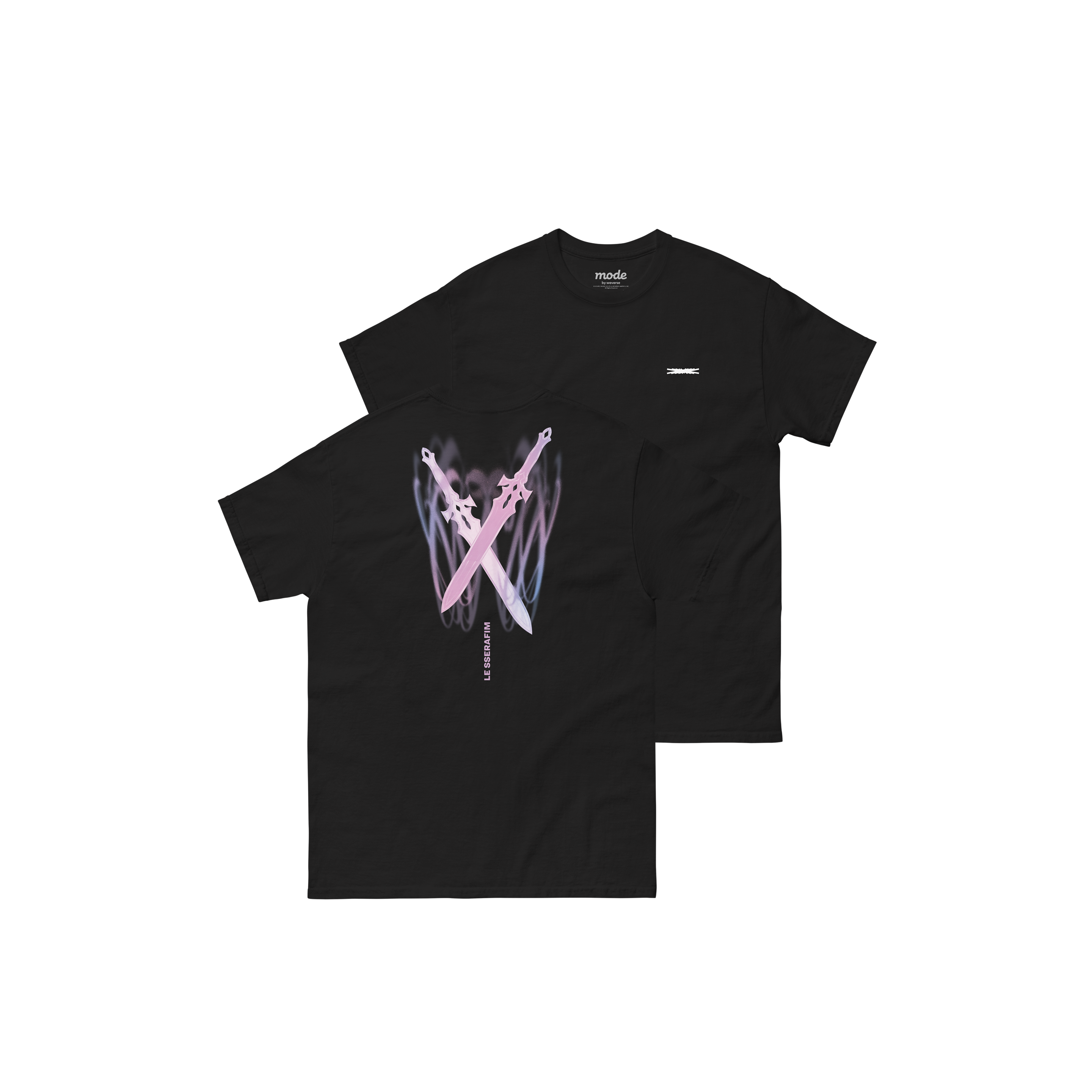 LE SSERAFIM | Chrome Swords S/S Tee (Black)
