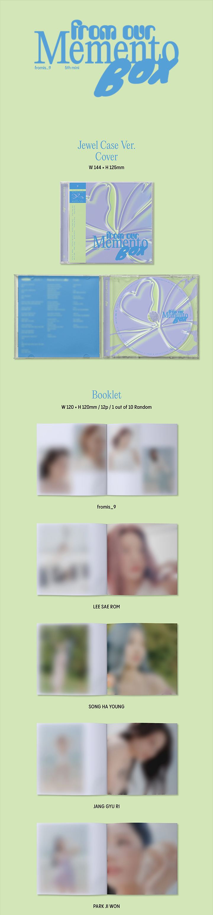 5th Mini Album 'from our Memento Box' Jewel Case Ver.(Set) 0 detail