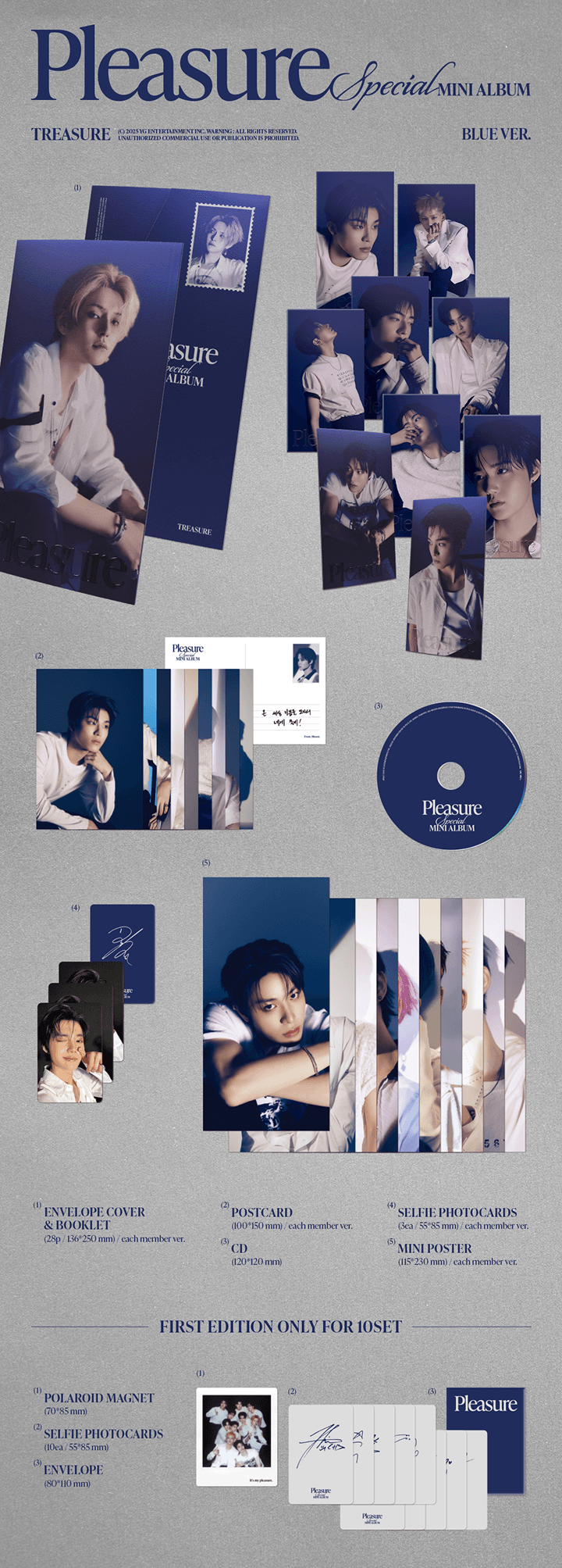 SPECIAL MINI ALBUM [PLEASURE] [BLUE VER.] Set 1 detail