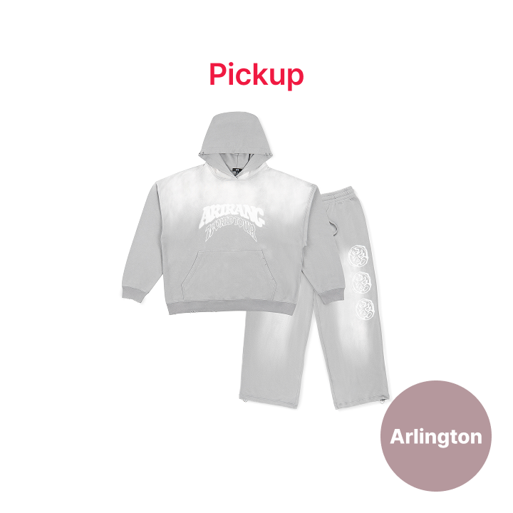 BTS | [ARLINGTON] Hoodie & Pants Set-up (Gray) (US Ver.)
