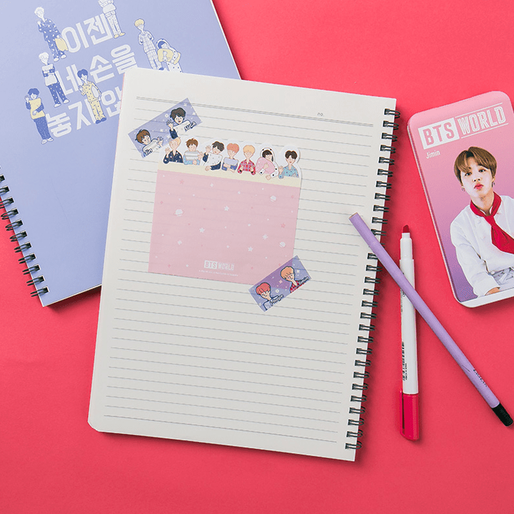 BTS WORLD Ruled Notebook 7 detail