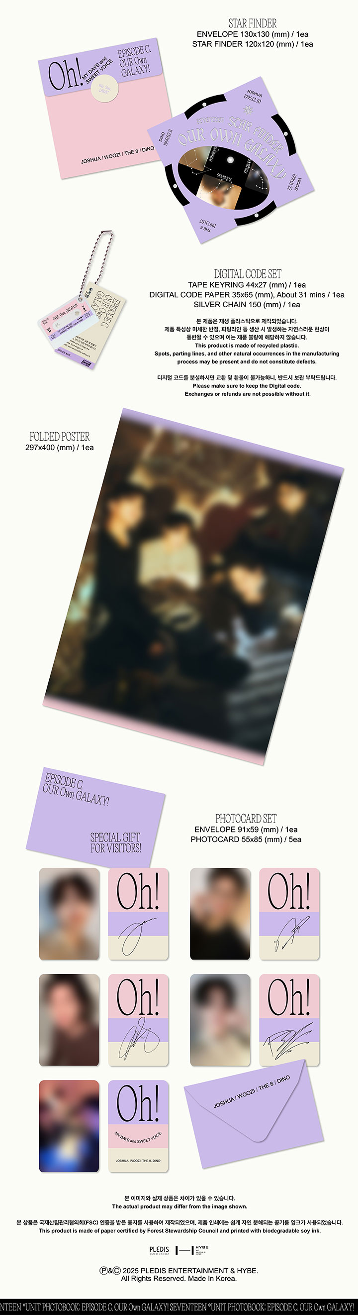 SEVENTEEN UNIT PHOTOBOOK ‘EPISODE C,D' SET 4 detail