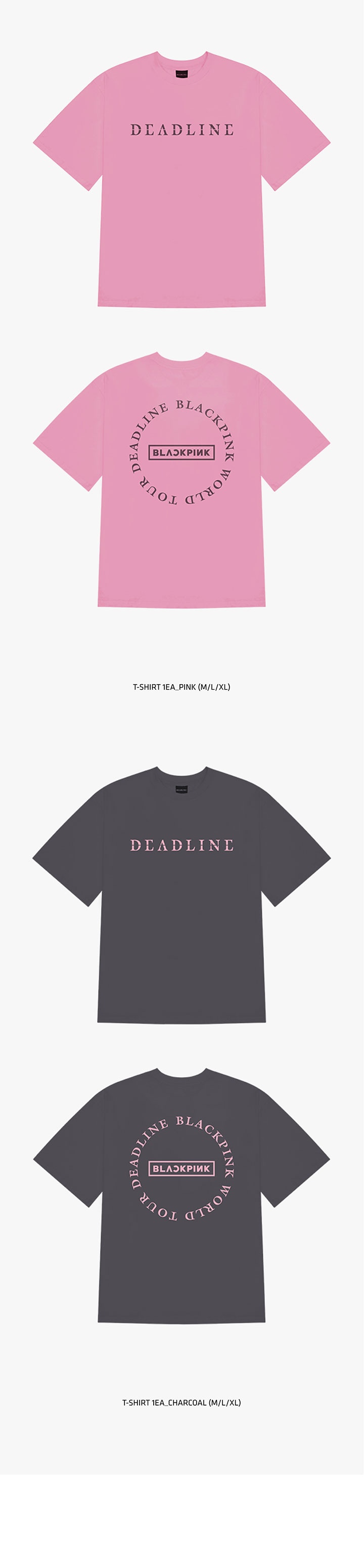 [DEADLINETOUR] BLACKPINK ROUND LOGO T-SHIRT 1 detail