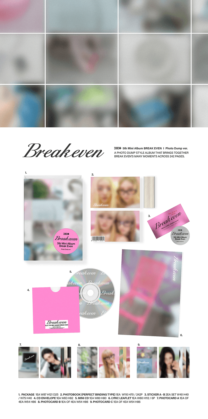 5th Mini Album ‘BREAK EVEN’ (Photo Dump ver.) 0 detail