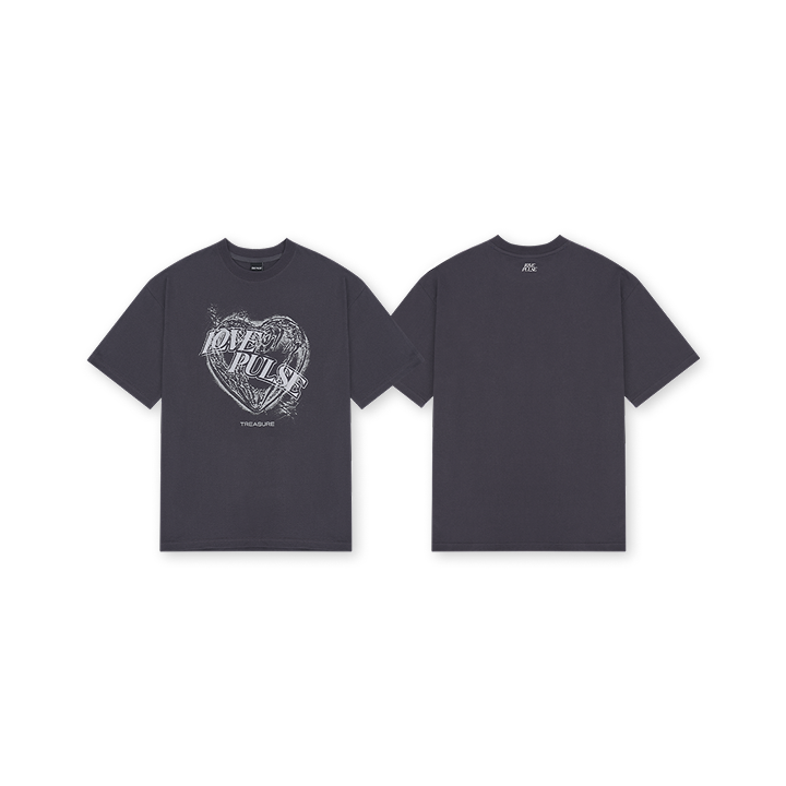 [LOVEPULSE] TREASURE PRINTED T-SHIRT_CHARCOAL