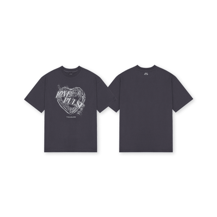 [LOVEPULSE] TREASURE PRINTED T-SHIRT_CHARCOAL