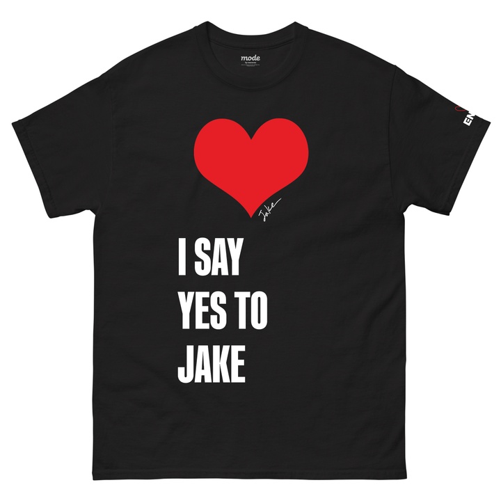 [JAKE]  I SAY YES S/S Tee (Black)