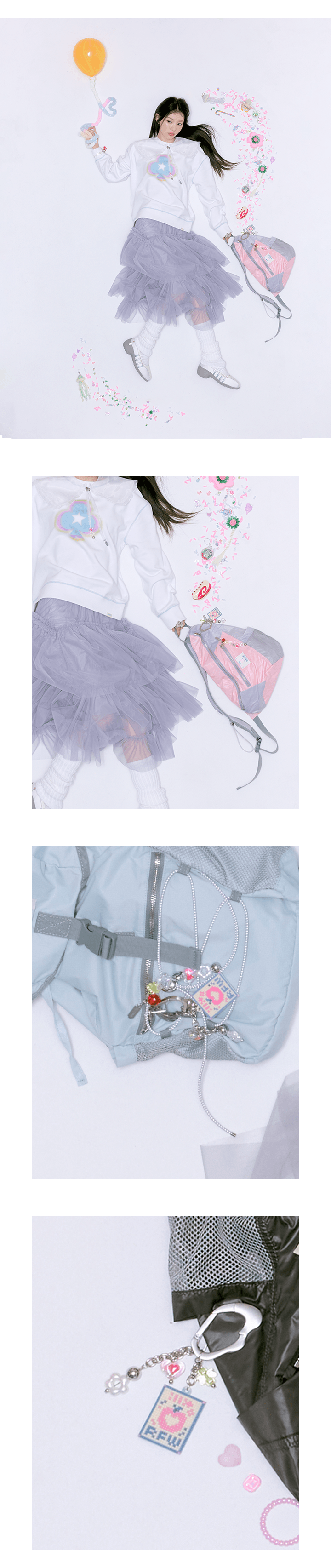 **ILLIT Rockfish Weatherwear [× ILLIT] Keyring - Ivory** — authentic K-POP merch sold by BYIT KPOP, fast worldwide shipping  - 100% authentic KPOP Goods by **BYIT KPOP** (Lightstick, Album, Keyring, Photo Card, MD, Figure etc KPOP Merch) - Worldwide shipping, Safe and Fast delivery guaranteed (официальный лайтстик, фанлайт, кей-поп мерч) — authentic K-POP goods (официальный мерч) sold by BYIT KPOP, worldwide shipping (доставка по всему миру)