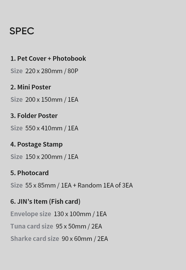 Special 8 Photo-Folio Me, Myself, and Jin ‘Sea of JIN island’ 1 detail