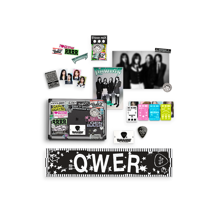 QWER BAWIGE 1st メンシプ　トレカ IDカード QWER 