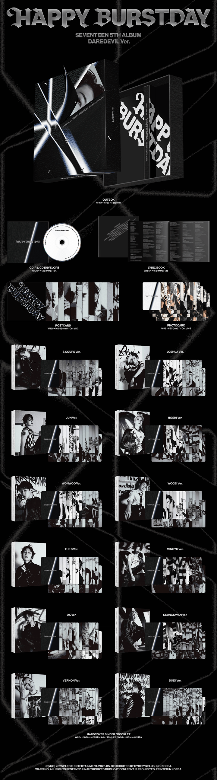 SEVENTEEN HAPPY BURSTDAY DAREDEVIL 新品未開封 SEVENTEEN HAPPY BURSTDAY DAREDEVIL 未開封 Amazon.com