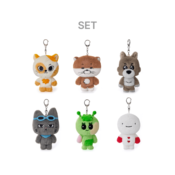 Plush Keyring Set