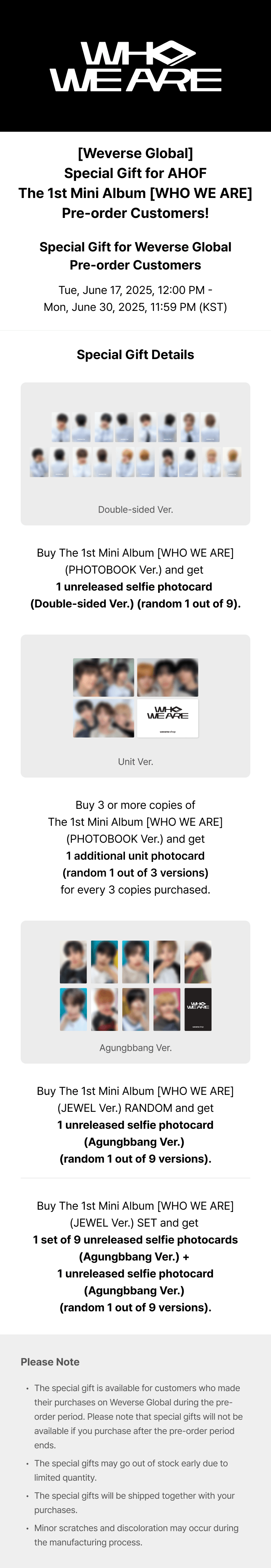 The 1st Mini Album ‘WHO WE ARE’ (JEWEL Ver.) Set 0 detail