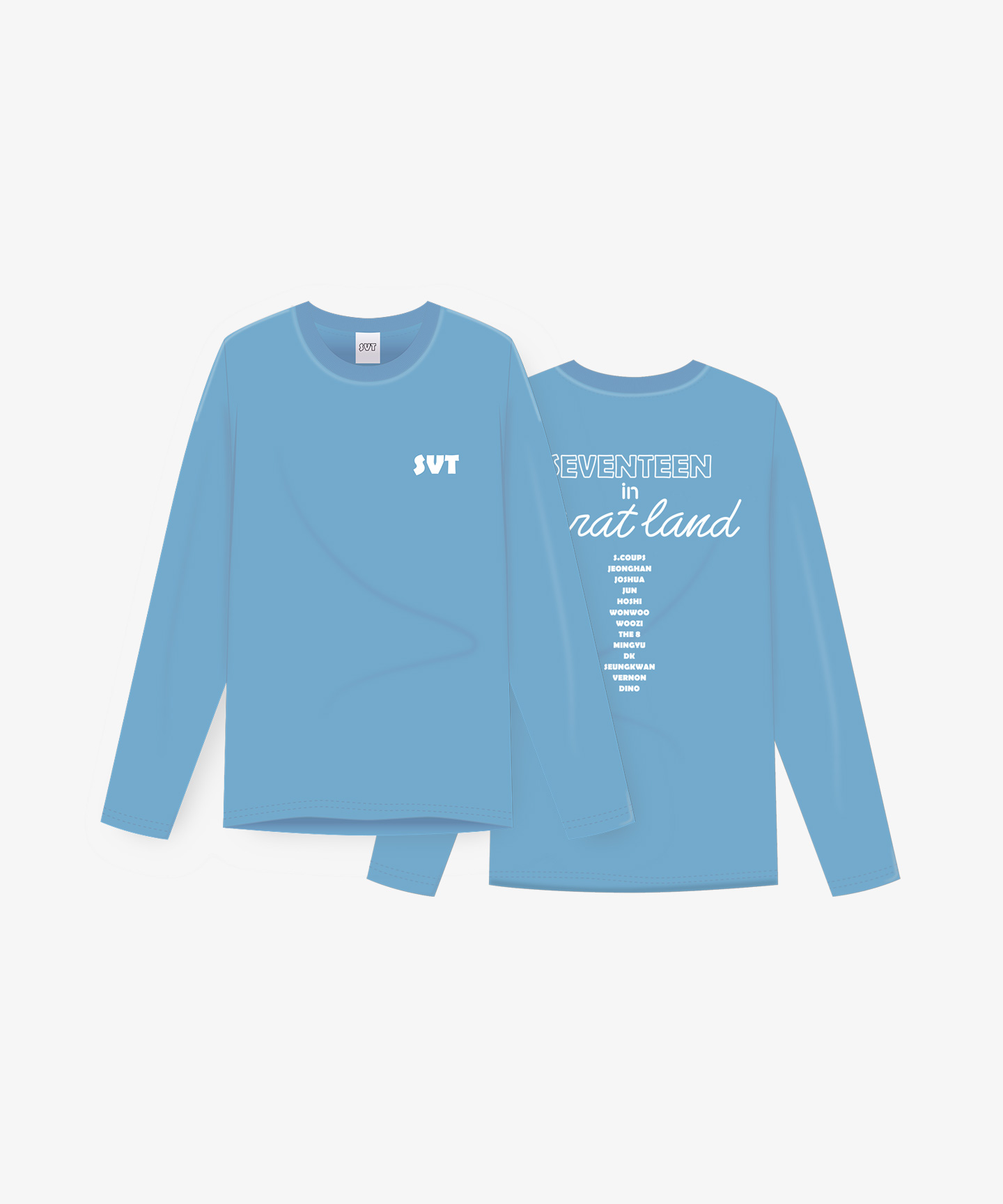 SEVENTEEN | Long Sleeve Tee 02 (Skyblue)