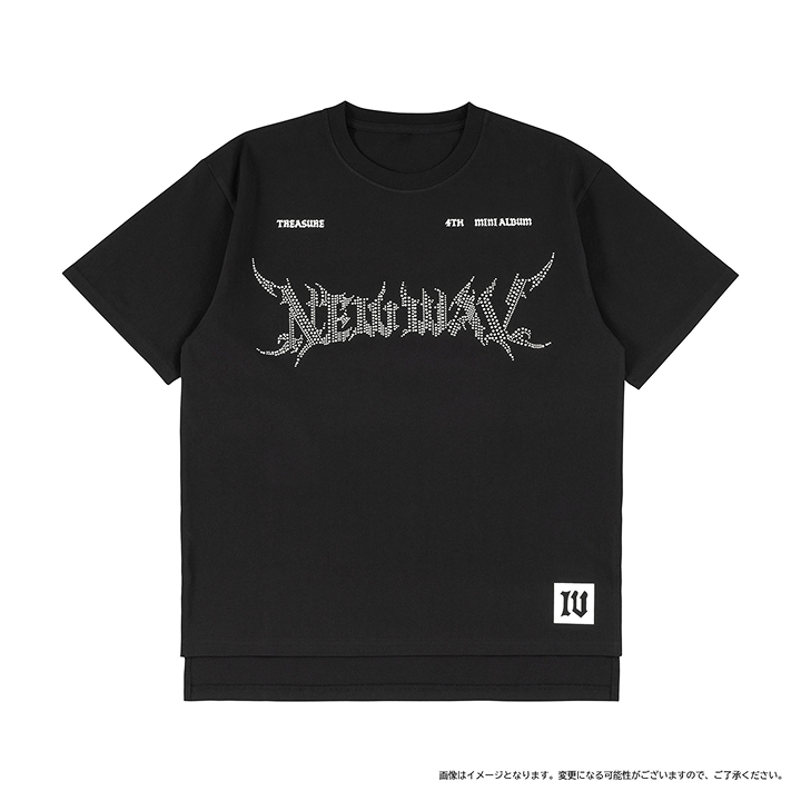 [NEW WAV]ラインストーン Tシャツ（BLACK）
