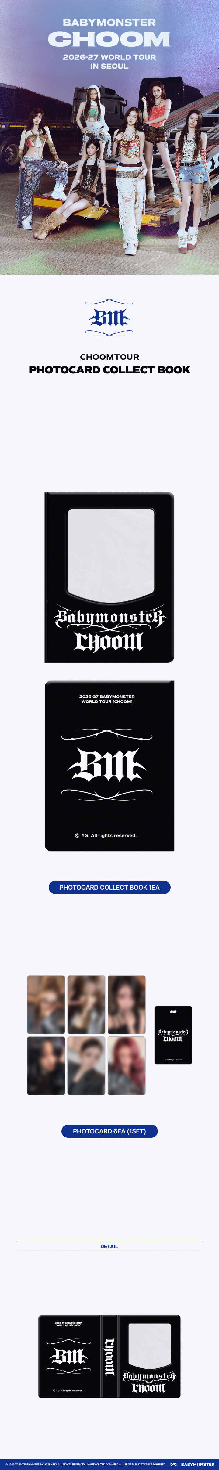 cn.ktown4u.com : BABYMONSTER - [CHOOMTOUR] PHOTOCARD COLLECT BOOK