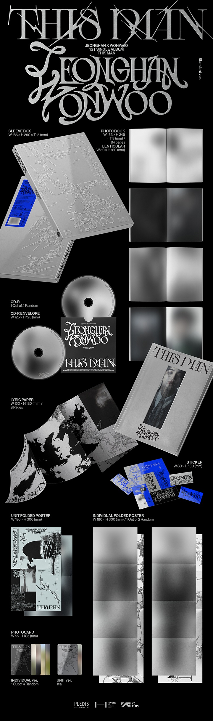 [LUCKY DRAW] 정한X원우 1st Single Album ‘THIS MAN’ 2 detail