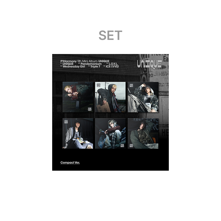P1Harmony | 9th Mini Album [UNIQUE] (Compact Ver.) (Set)