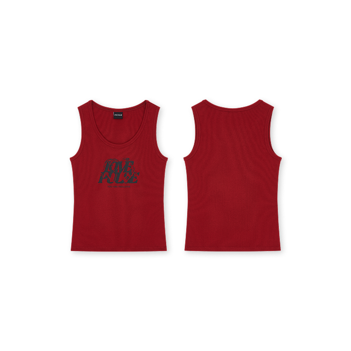[LOVEPULSE] TREASURE TANK TOP_RED