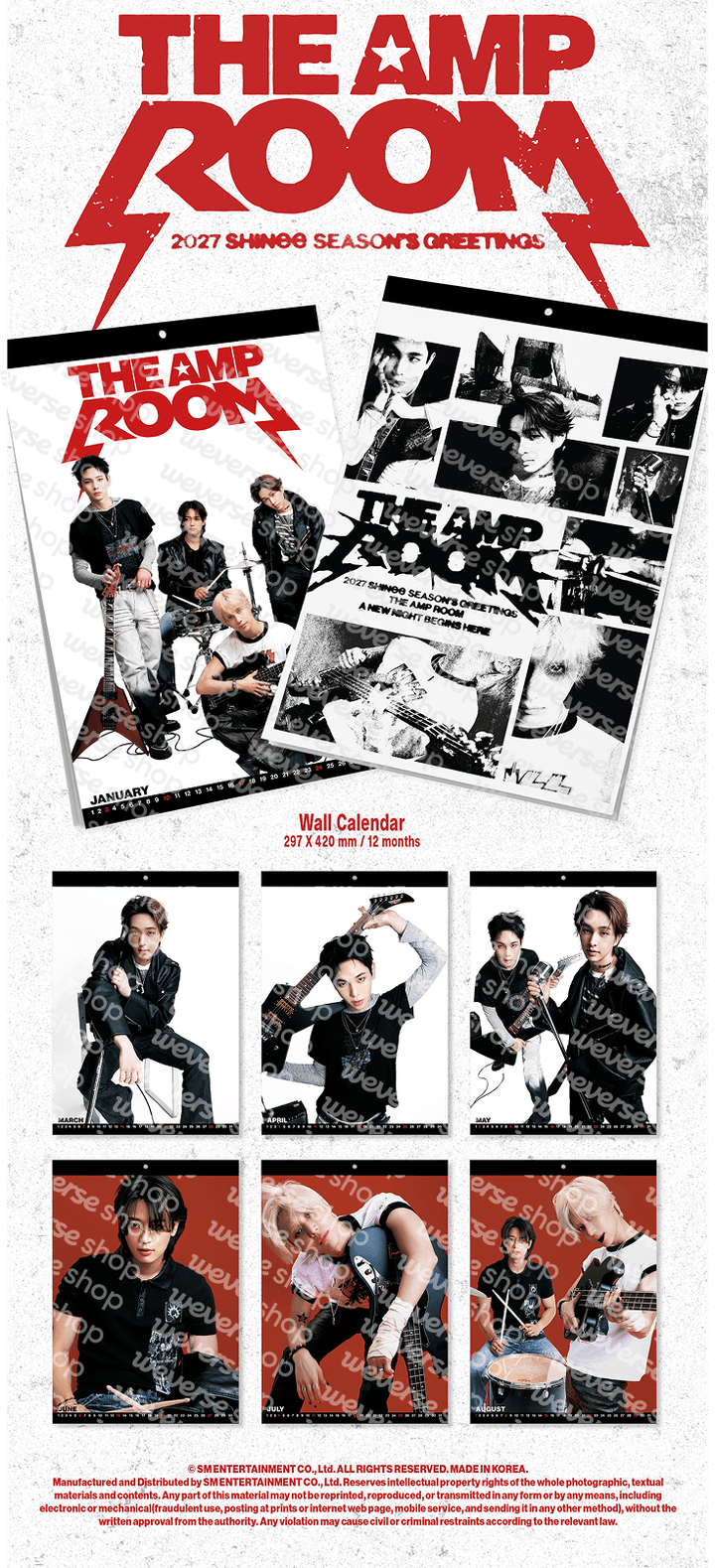 SHINee 2027 Season's Greetings (Wall Calendar) 0 detail