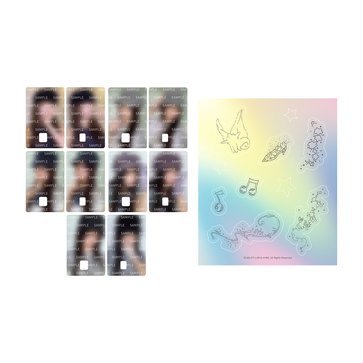 [bomb] CARD COVER STICKER
