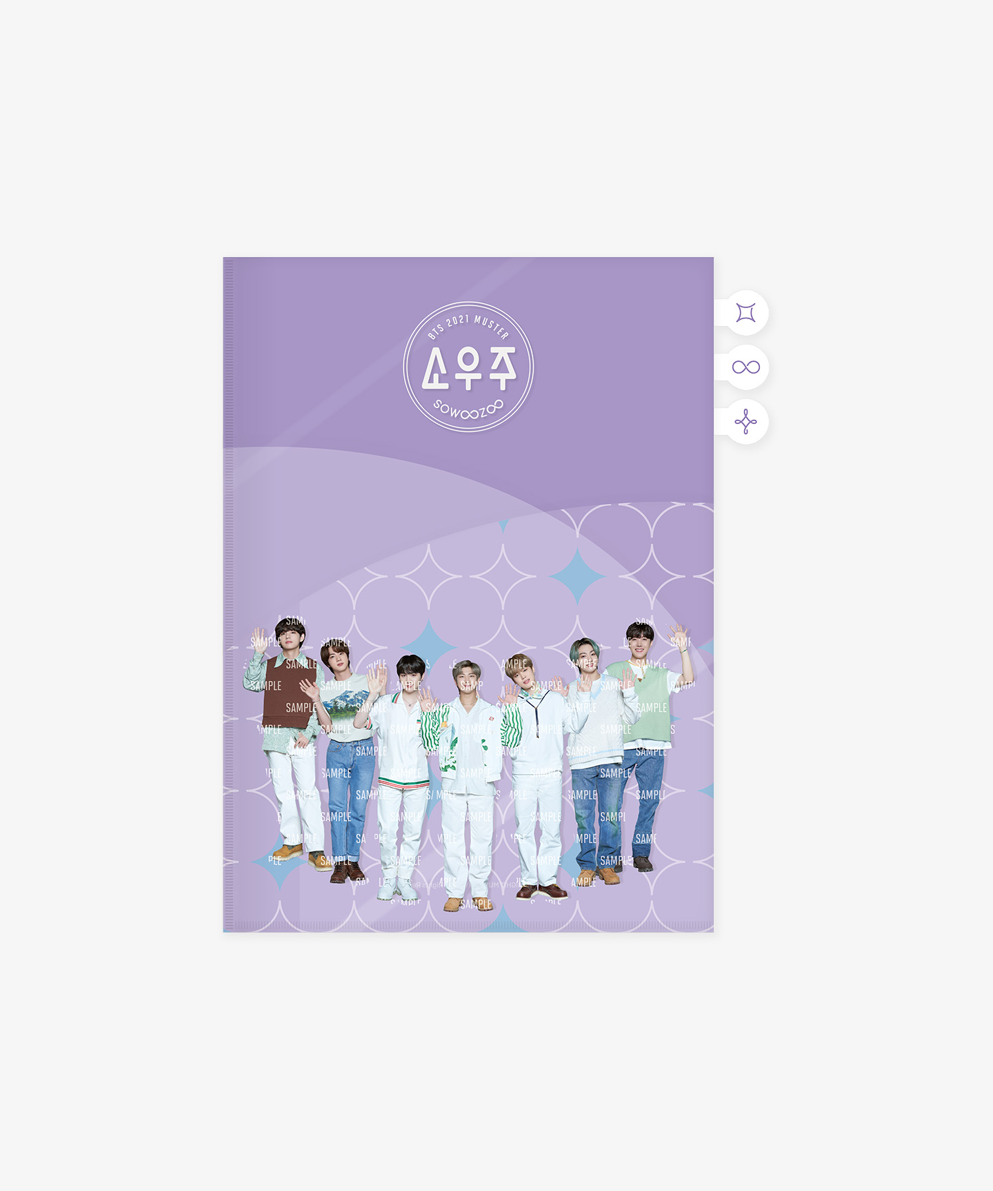 BTS | [SOWOOZOO] 3 Section L-Holder