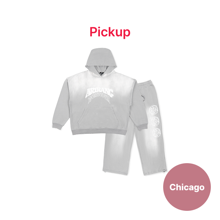 BTS | [CHICAGO] Hoodie & Pants Set-up (Gray) (US Ver.)