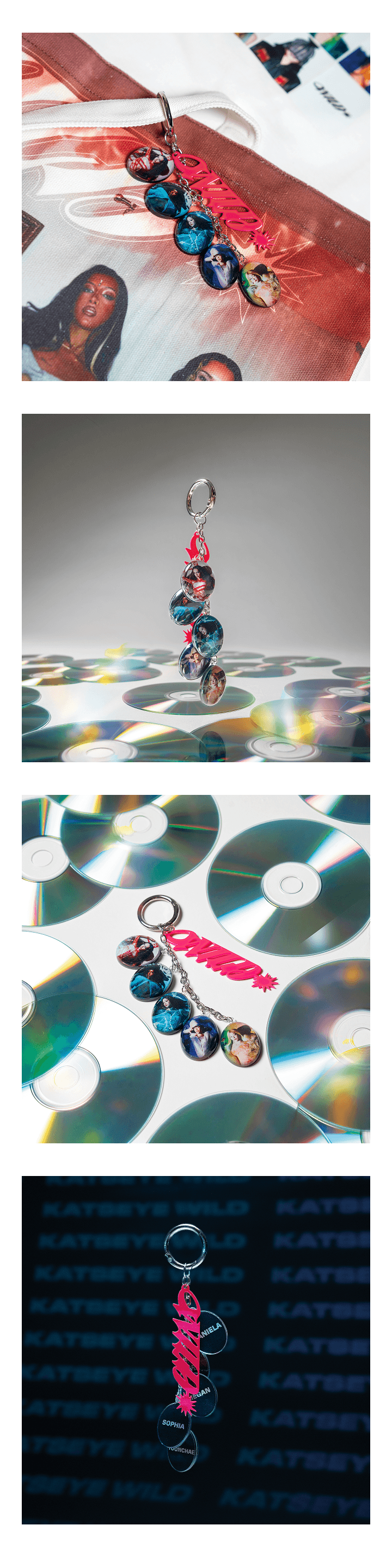 WILD Holographic Member Keyring 2 detail