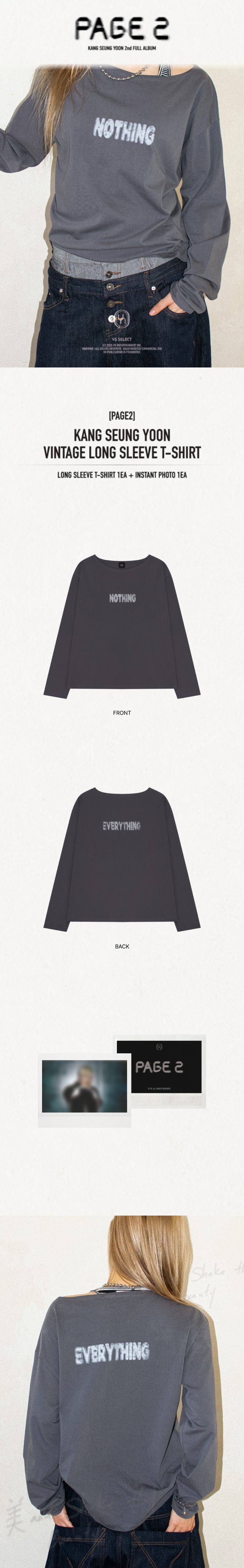[PAGE2] KANG SEUNG YOON VINTAGE LONG SLEEVE T-SHIRT 1 detail
