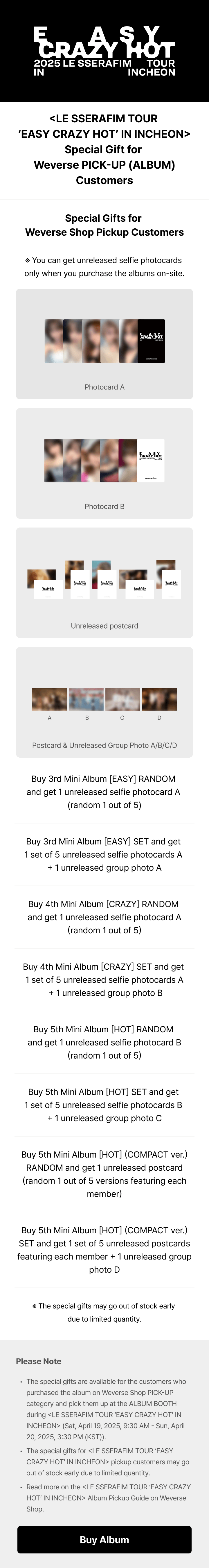 3rd Mini Album 'EASY' (Random) 0 detail