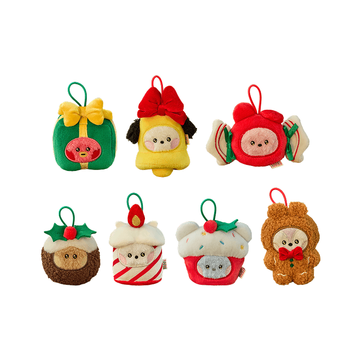 mini minini ORNAMENT PLUSH KEYRING PETITE HOLIDAY