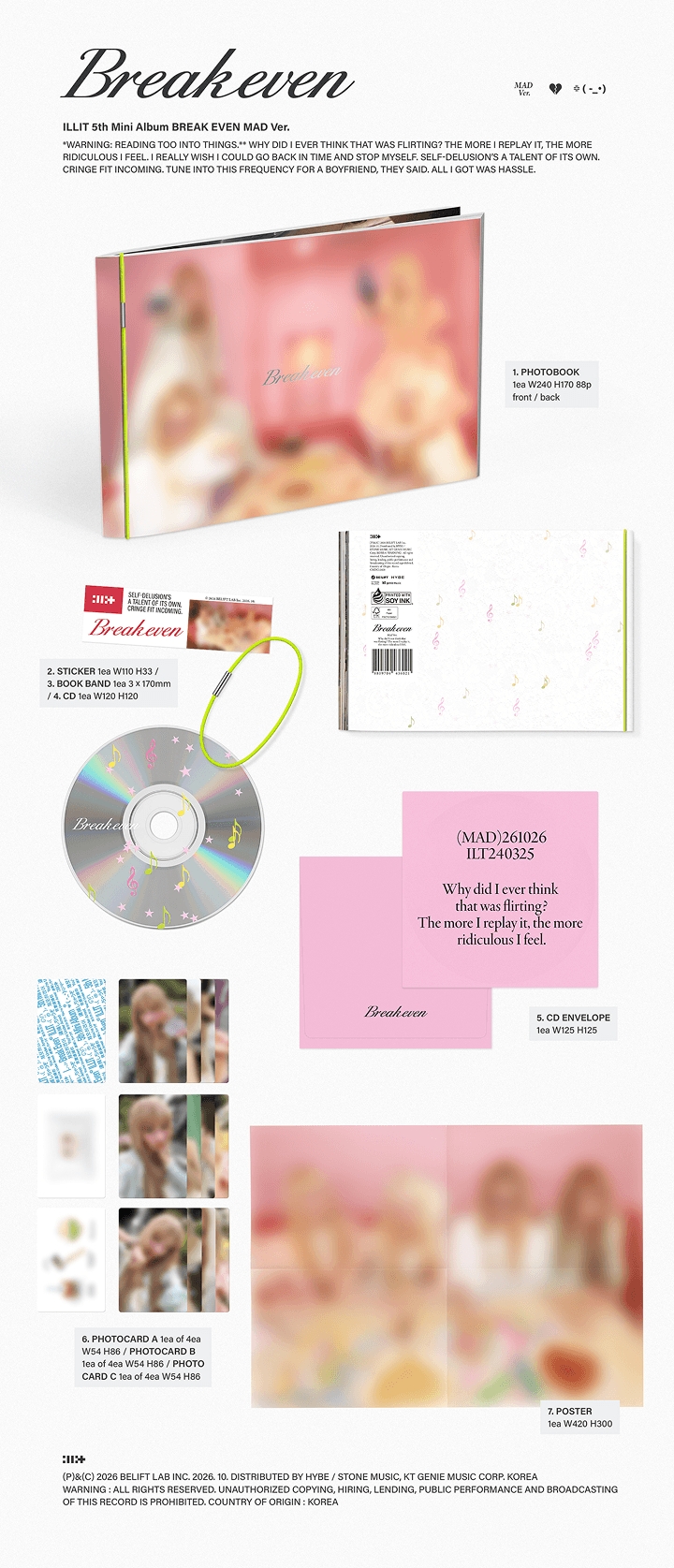 [EARLY-BIRD] 5th Mini Album ‘BREAK EVEN’ (Random) 3 detail