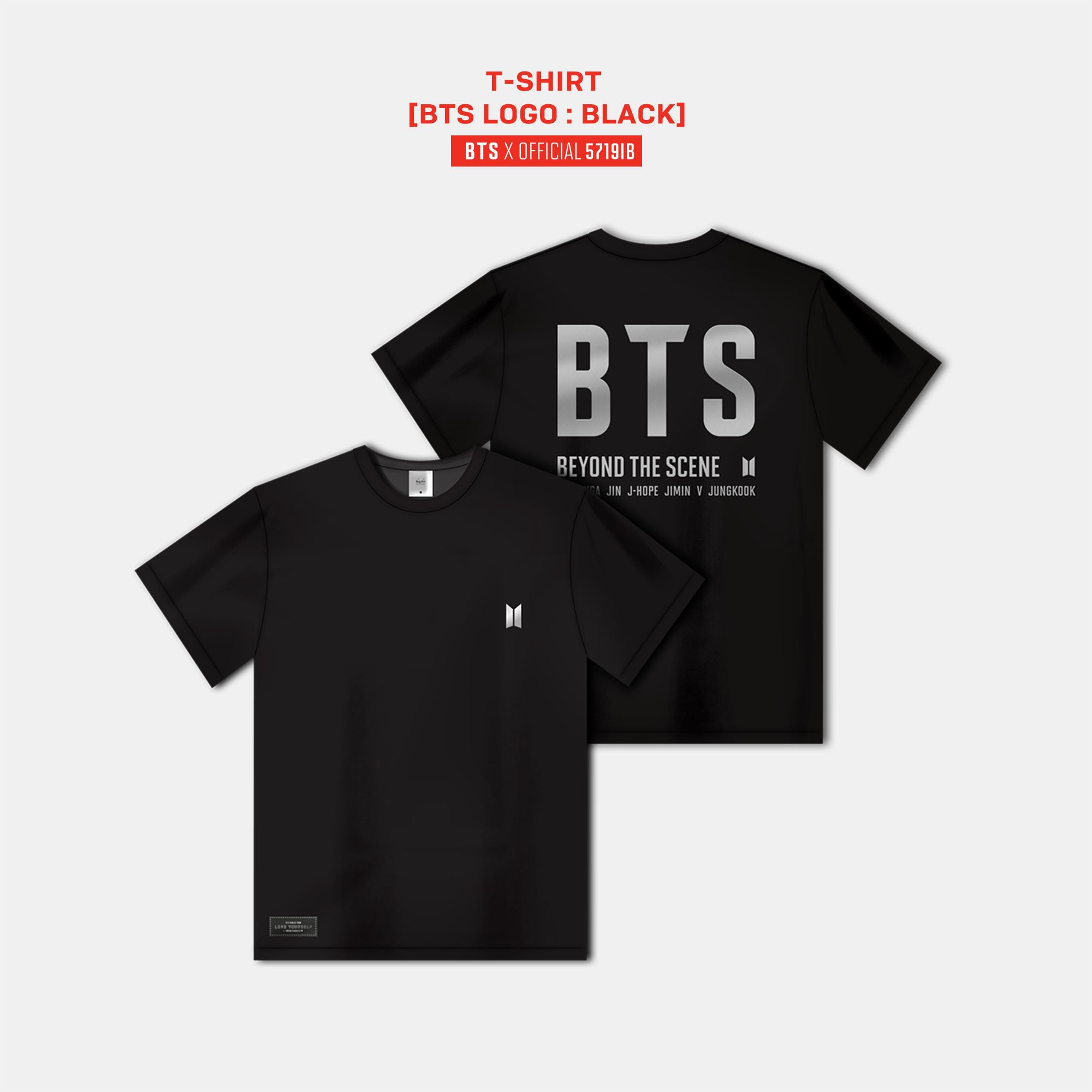 BTS | T-SHIRT [BTS LOGO : BLACK]