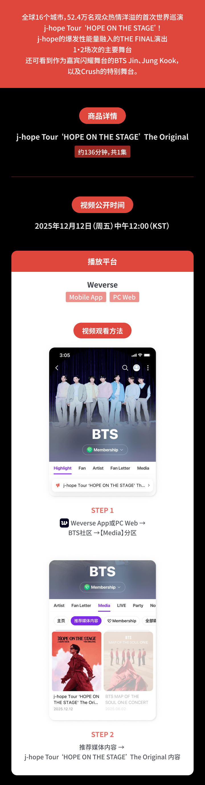 j-hope Tour ‘HOPE ON THE STAGE’ The Original  1 detail