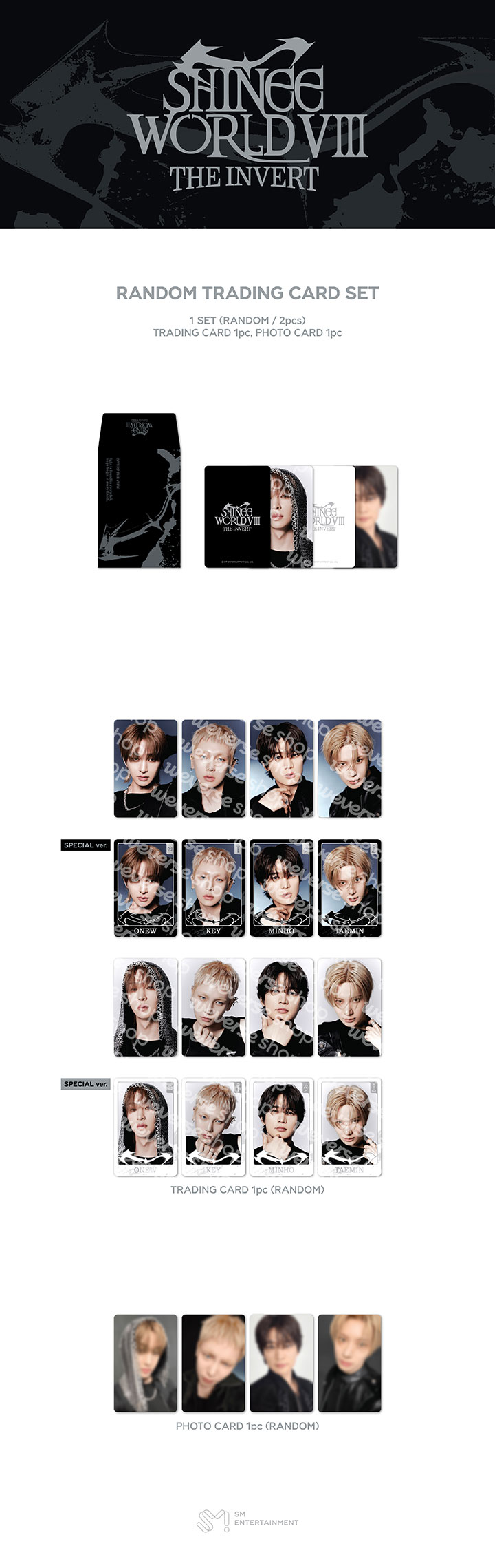 SHINee World VIII The Invert MD Random Trading Card Set – Kpop Omo