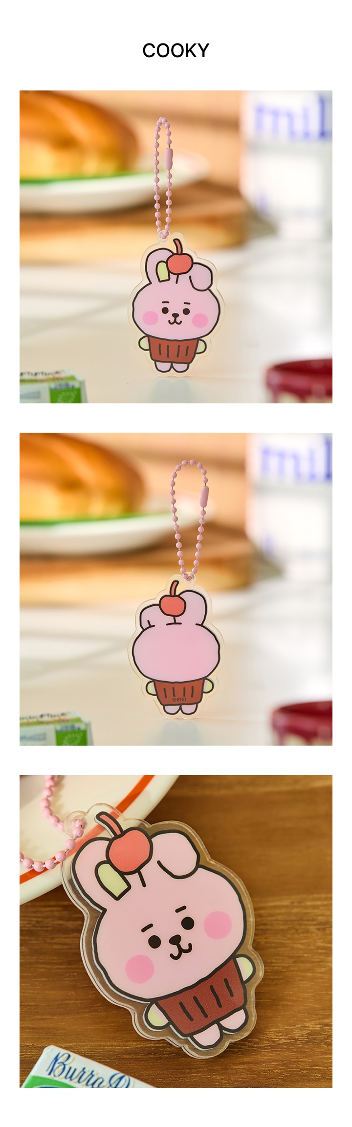 BABY ACRYLIC KEYRING BAKERY SHOP 3 detail