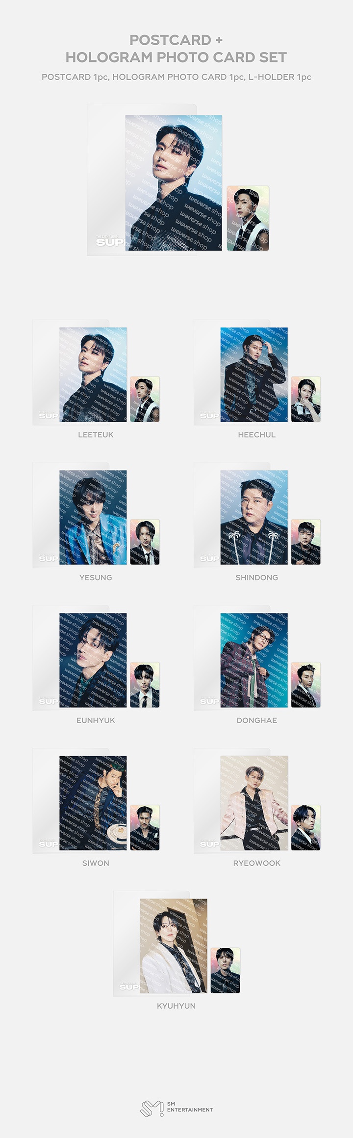 POSTCARD + HOLOGRAM PHOTO CARD SET 0 detail