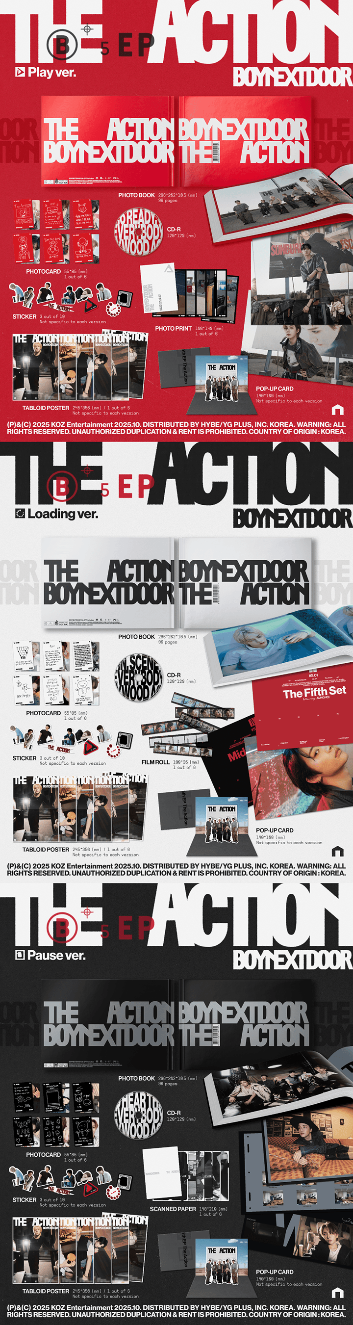 **BOYNEXTDOOR - 5th EP [The Action] (Set)_ALBUM** (lightstick, fanlight) — authentic K-POP merch sold by BYIT KPOP, fast worldwide shipping  - 100% authentic KPOP Goods by **BYIT KPOP** (Lightstick, Album, Keyring, Photo Card, MD, Figure etc KPOP Merch) - Worldwide shipping, Safe and Fast delivery guaranteed (официальный лайтстик, фанлайт, кей-поп мерч) — authentic K-POP goods (официальный мерч) sold by BYIT KPOP, worldwide shipping (доставка по всему миру)