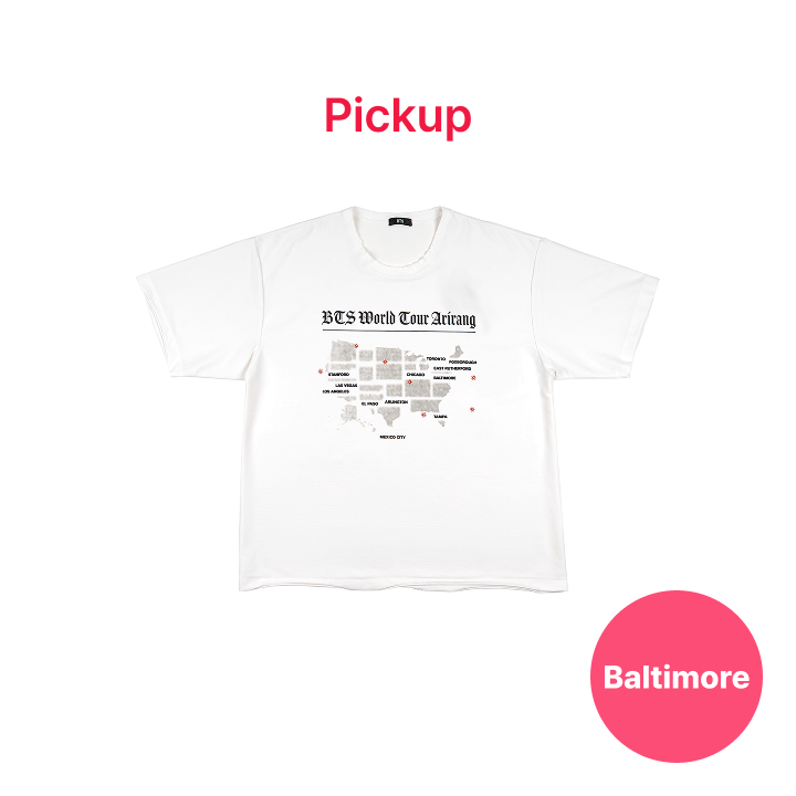 [US限定] BTS S/S Routing Tシャツ ホワイト Lサイズ BTS | [BALTIMORE] [US Exclusive] S/S Routing T-shirt (White)