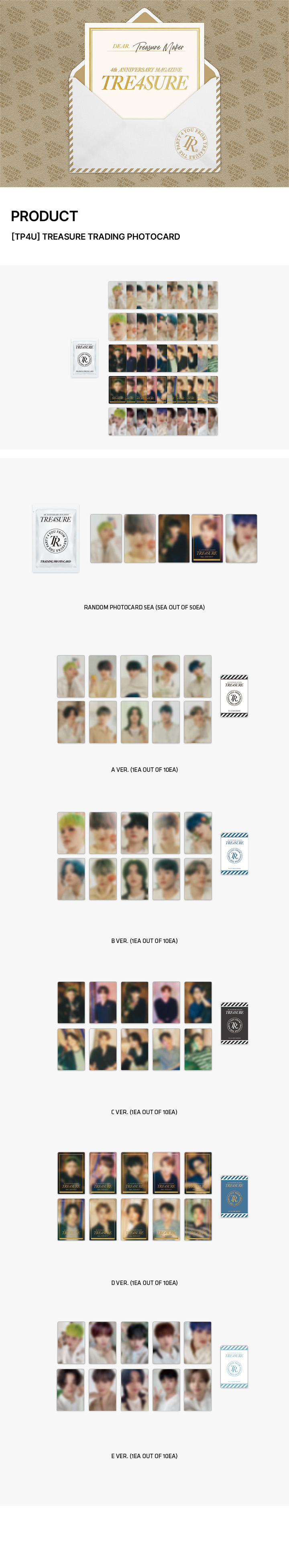 [TP4U] TREASURE TRADING PHOTOCARD 0 detail