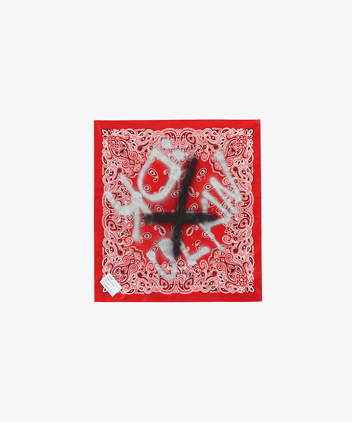 [ULKIN X iKON DK] DK Graffiti Bandana_Red_0