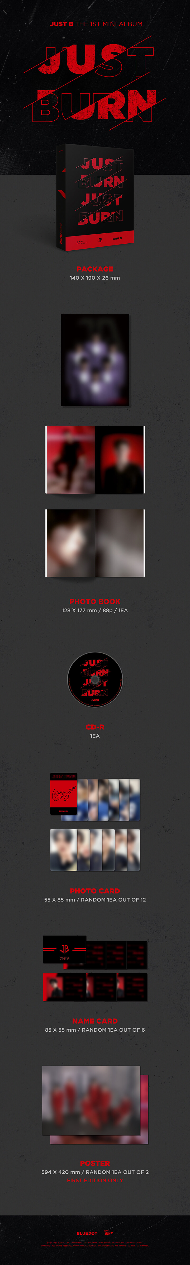 1st Mini Album JUST BURN 0 detail