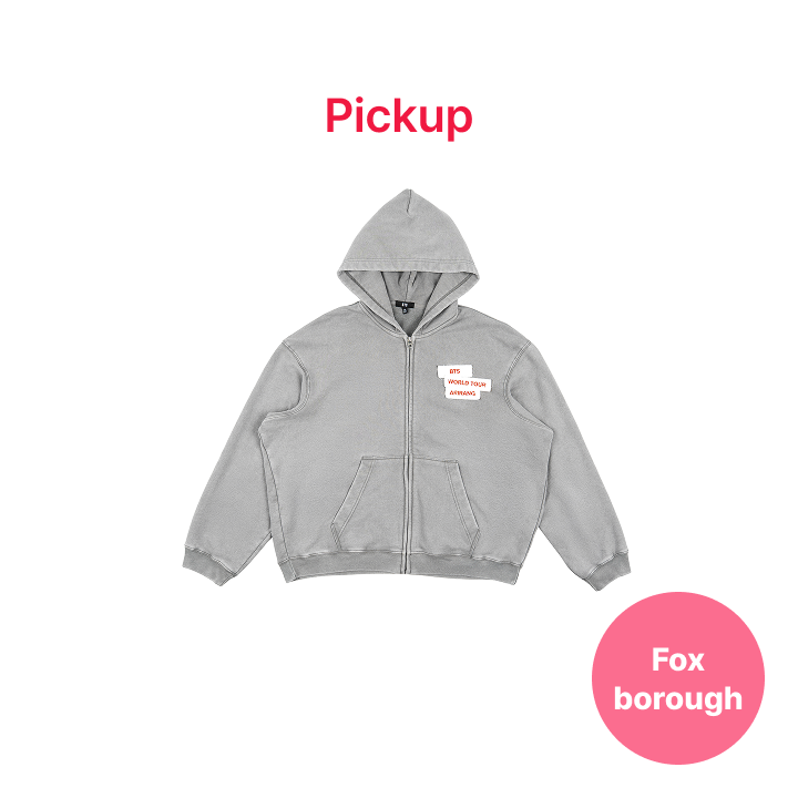 BTS | [FOXBOROUGH] [US Exclusive] Zip-up Hoodie (Gray)