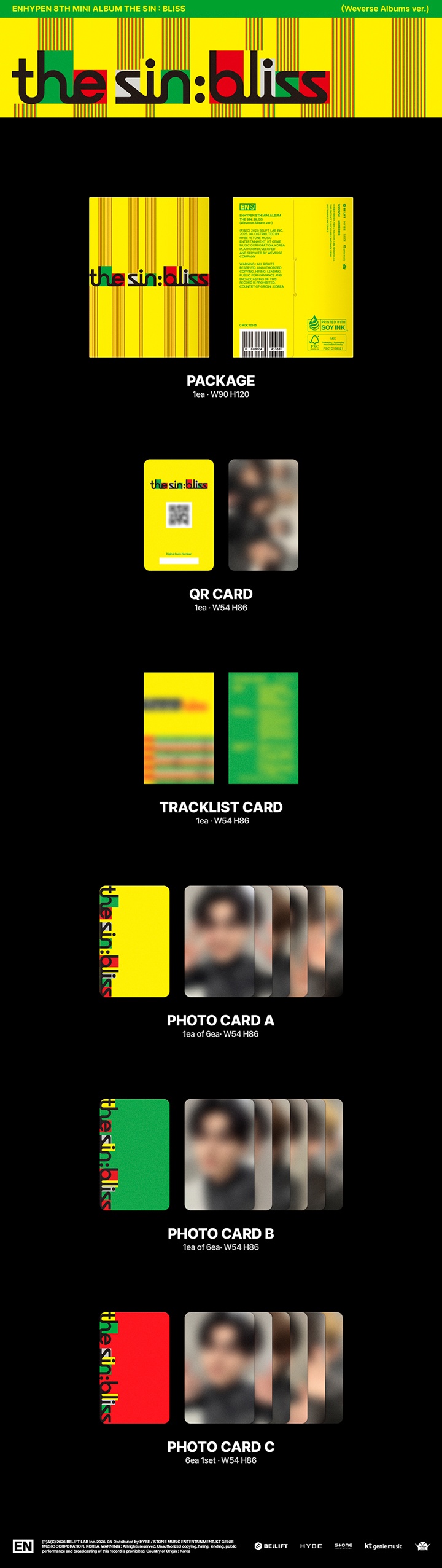 [VIDEO CALL FANSIGN] THE SIN : BLISS (Weverse Albums ver.) 1 detail