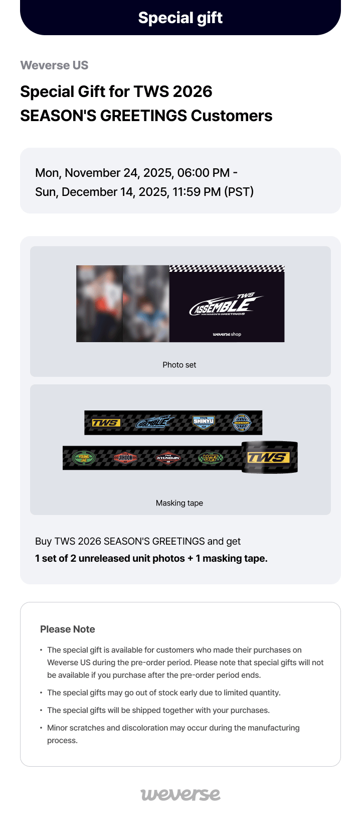 TWS 2026 SEASON'S GREETINGS 0 detail